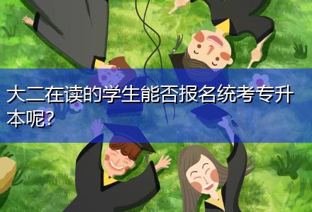 大二在讀的學(xué)生能否報(bào)名統(tǒng)考專(zhuān)升本呢？