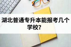 湖北普通專升本能報考幾個學校？