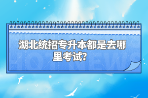 湖北統(tǒng)招專升本都是去哪里考試？