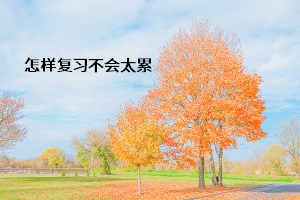 怎樣復(fù)習(xí)不會(huì)太累